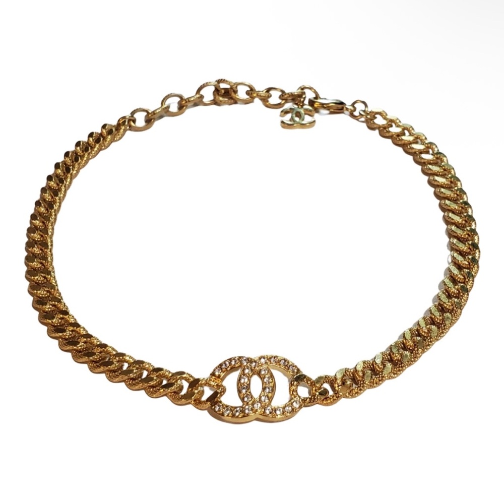 Chanel cc choker necklace